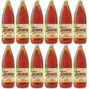 Tejava Lemon Unsweetened Black Tea Glass Bottles, 33 Fl Oz, PK 12 40352